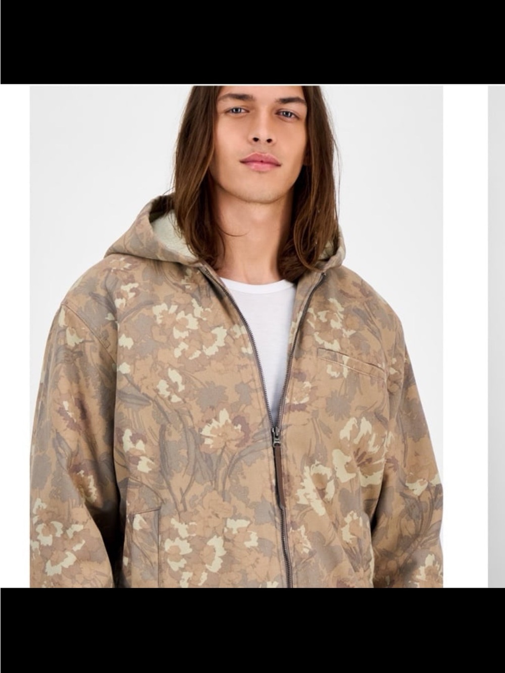 NWT sun+stone men’s Gwynn hooded jacket color dune size medium - Picture 7 of 9